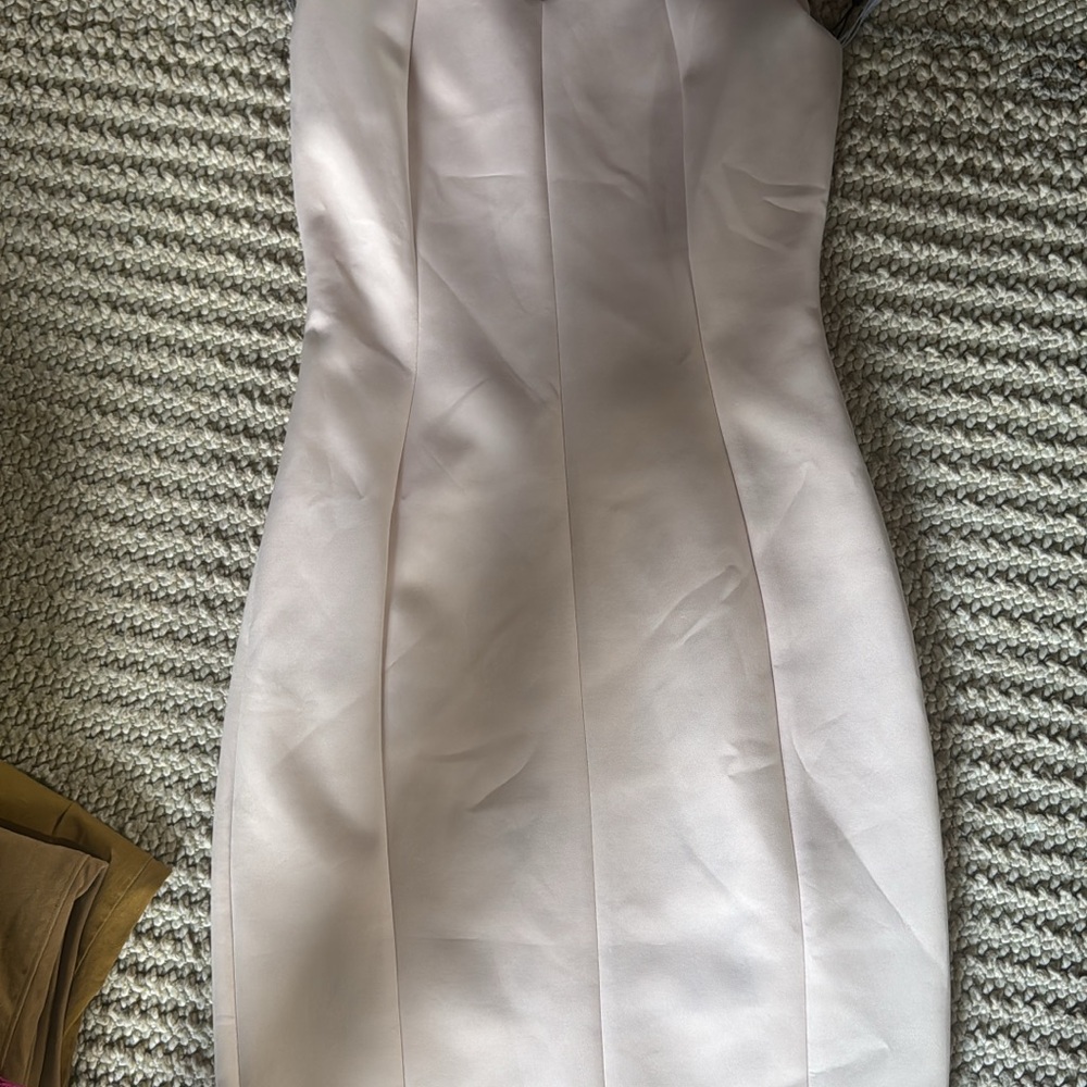 Calvin Klein Strapless Cream Dress
